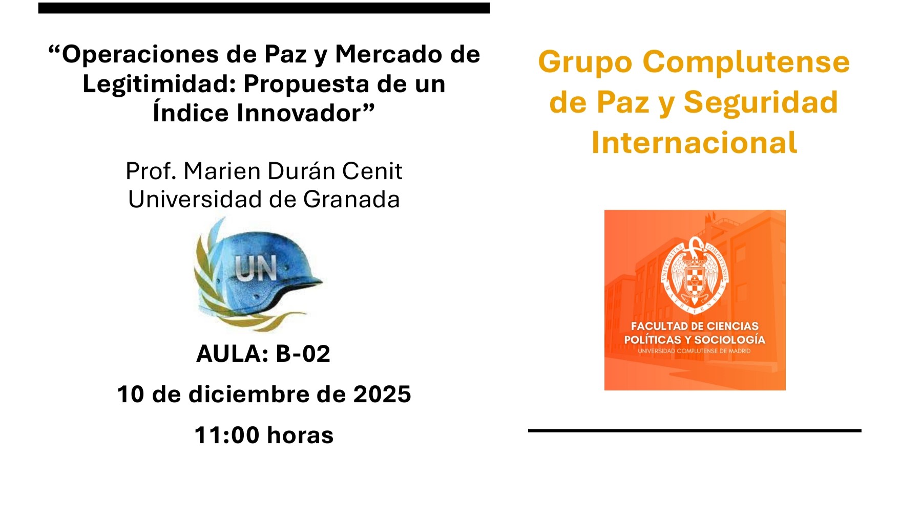 Operaciones de Paz y Mercado de Legitimidad: Propuesta de un Índice Innovador